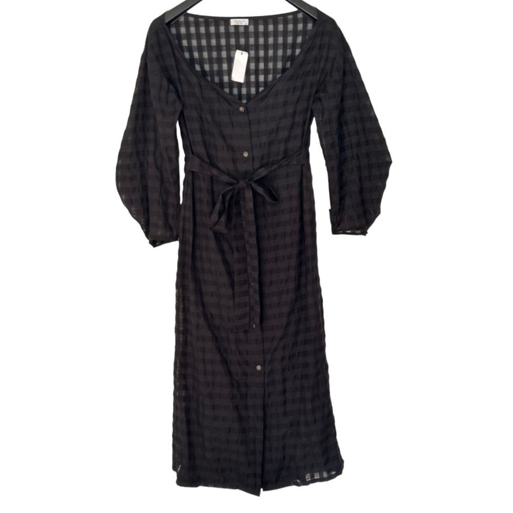 Deveaux Cocktail Black Midi Dress  Size 8